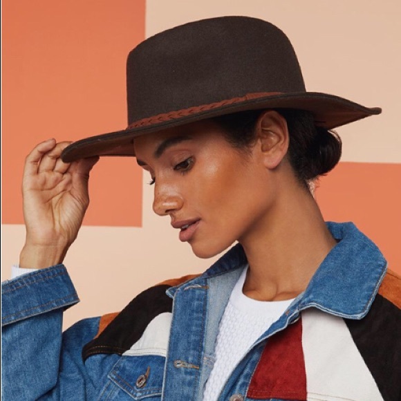 Summer and Rose Accessories - Lena Felt Fedora hat | Olive